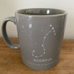💙Indigo Books Gray Scorpio Zodiac Mug
